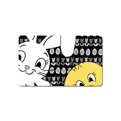 Easter Bunny And Chick  Magnet (name Card)