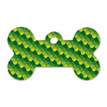 Dragon Scale Scales Pattern Dog Tag Bone (Two Sides) Front