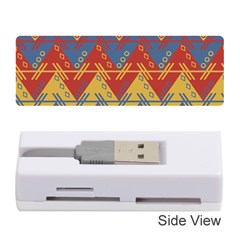 Aztec South American Pattern Zig Zag Memory Card Reader (stick)  by Nexatart