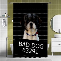 Bad Dog Shower Curtain 48  X 72  (small)  by Valentinaart