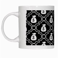 Dollar Money Bag White Mugs by Mariart