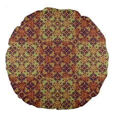 Vintage Ornate Baroque Large 18  Premium Round Cushions by dflcprints