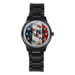 Marine Le Pen Stainless Steel Round Watch Front