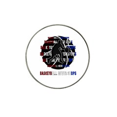 Basketball Never Stops Hat Clip Ball Marker (4 Pack)