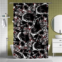 Skulls Pattern Shower Curtain 48  X 72  (small) 