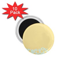 Bubbles Yellow Blue White Polka 1 75  Magnets (10 Pack)  by Mariart