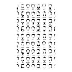 Beard Types Pattern Memory Card Reader by Valentinaart
