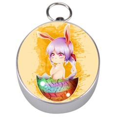 Easter Bunny Furry Silver Compasses by Catifornia