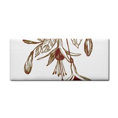 Floral Spray Gold And Red Pretty Cosmetic Storage Cases by Nexatart