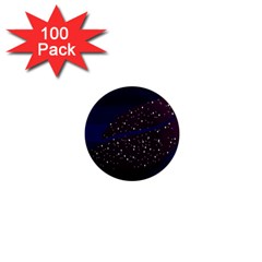 Contigender Flags Star Polka Space Blue Sky Black Brown 1  Mini Magnets (100 Pack)  by Mariart