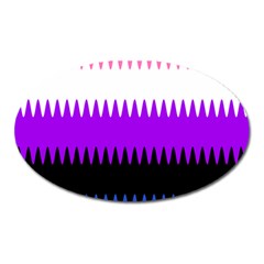 Sychnogender Techno Genderfluid Flags Wave Waves Chevron Oval Magnet by Mariart