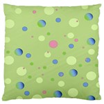 Decorative dots pattern Large Cushion Case (Two Sides) Back