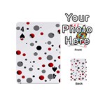 Decorative dots pattern Playing Cards 54 (Mini)  Front - Spade4
