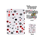 Decorative dots pattern Playing Cards 54 (Mini)  Front - Diamond3