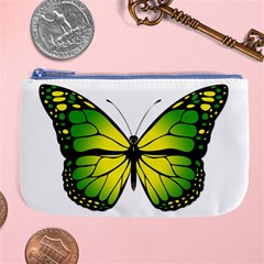 Green Butterfly Large Coin Purse