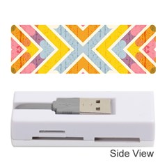 Line Pattern Cross Print Repeat Memory Card Reader (stick)  by Nexatart