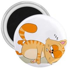 Even Cat Hates Monday 3  Magnets by Catifornia