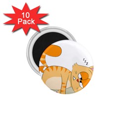 Even Cat Hates Monday 1 75  Magnets (10 Pack)  by Catifornia