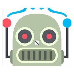 Robot Double Sided Flano Blanket (small)  by BestEmojis