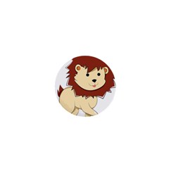 Happy Cartoon Baby Lion 1  Mini Magnets by Catifornia