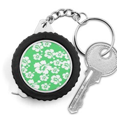 Hibiscus Flowers Green White Hawaiian Measuring Tapes by Mariart