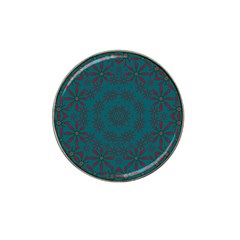 Stars Of Golden Metal Hat Clip Ball Marker (4 Pack)