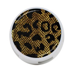 Metallic Snake Skin Pattern 4-port Usb Hub (two Sides)  by BangZart