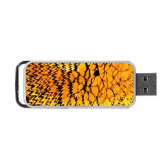 Yellow Chevron Zigzag Pattern Portable Usb Flash (two Sides) by BangZart