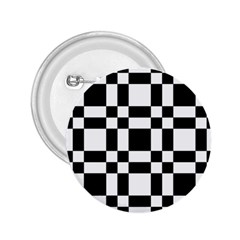 Checkerboard Black And White 2 25  Buttons by Colorfulart23