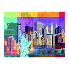 New York City The Statue Of Liberty Double Sided Flano Blanket (mini)  by BangZart