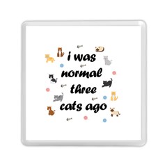 I Was Normal Three Cats Ago Memory Card Reader (square)  by Valentinaart
