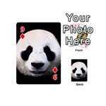 Panda face Playing Cards 54 (Mini)  Front - Diamond9