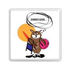 Owl That Hates Summer T Shirt Memory Card Reader (square)  by AmeeaDesign