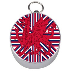Alternatively Mega British America Red Dragon Silver Compasses by Mariart
