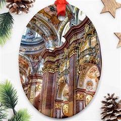 Baroque Church Collegiate Church Oval Ornament (two Sides)