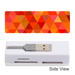 Red Hot Triangle Tile Mosaic Memory Card Reader (stick)  by Nexatart