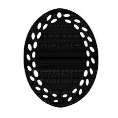 Aztec Influence Pattern Ornament (oval Filigree) by ValentinaDesign