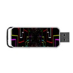 Seamless 3d Animation Digital Futuristic Tunnel Path Color Changing Geometric Electrical Line Zoomin Portable USB Flash (Two Sides) Front