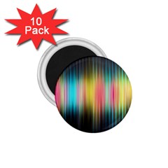 Sound Colors Rainbow Line Vertical Space 1 75  Magnets (10 Pack)  by Mariart