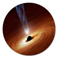 Coming Supermassive Black Hole Century Magnet 5  (round) by Mariart