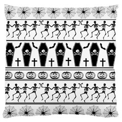 Halloween Pattern Large Flano Cushion Case (two Sides) by ValentinaDesign