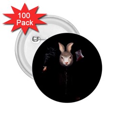 Evil Rabbit 2 25  Buttons (100 Pack)  by Valentinaart