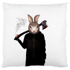 Evil Rabbit Large Cushion Case (two Sides)