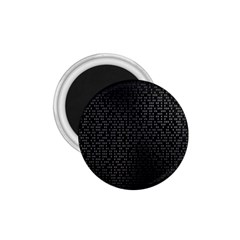 Gray Plaid Black 1 75  Magnets by Mariart