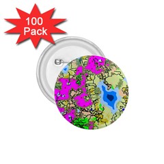Painting Map Pink Green Blue Street 1 75  Buttons (100 Pack)  by Mariart