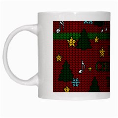 Ugly Christmas Sweater White Mugs by Valentinaart