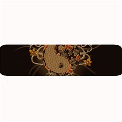 The Sign Ying And Yang With Floral Elements Large Bar Mats by FantasyWorld7