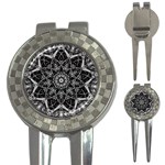 Mandala Psychedelic Neon 3-in-1 Golf Divots Front
