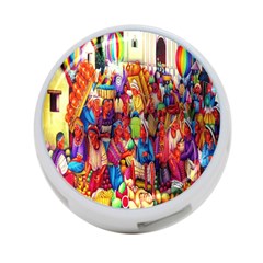 Guatemala Art Painting Naive 4-port Usb Hub (two Sides)  by Celenk