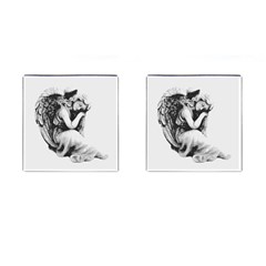Stippling Drawing Dots Stipple Cufflinks (square)